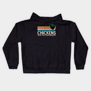 Chickens The Pet That Poops Breakfast Funny Farmers Kids Hoodie